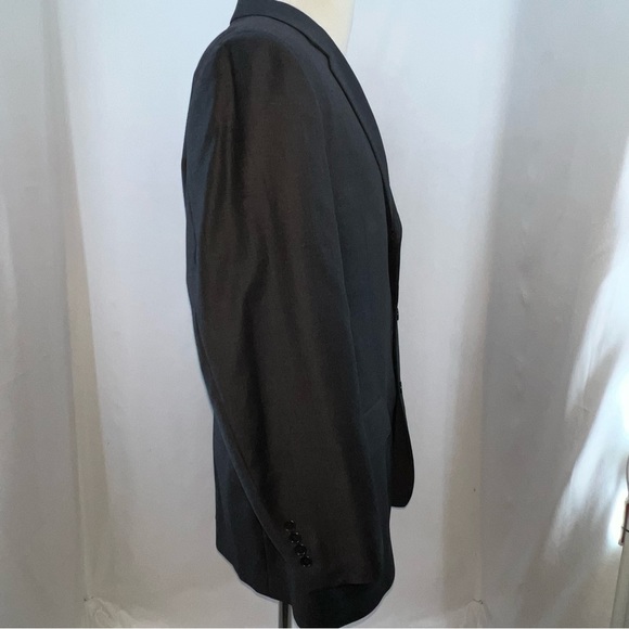 Culwell & Son Gentlemen's Apparel Dallas Texas Black Wool Suit Blazer - Picture 2 of 13